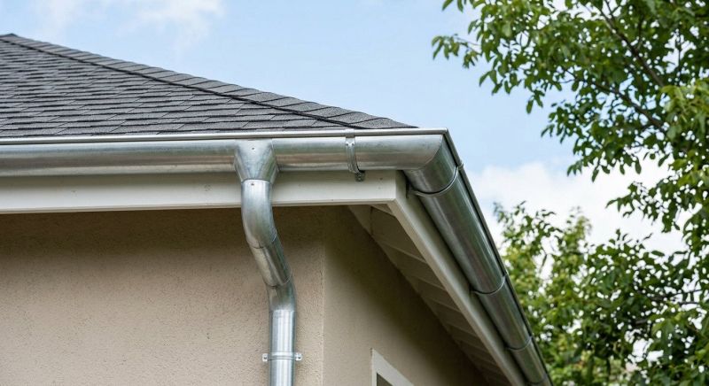 Galvanized Gutter Installation project example